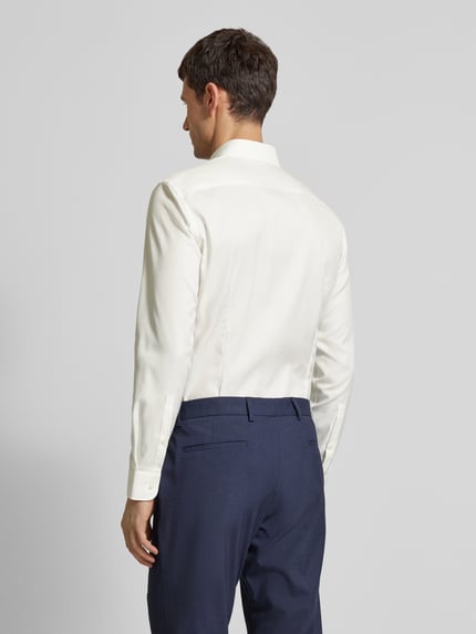 Jake*s Slim Fit Business-Hemd mit Kentkragen Ecru 5