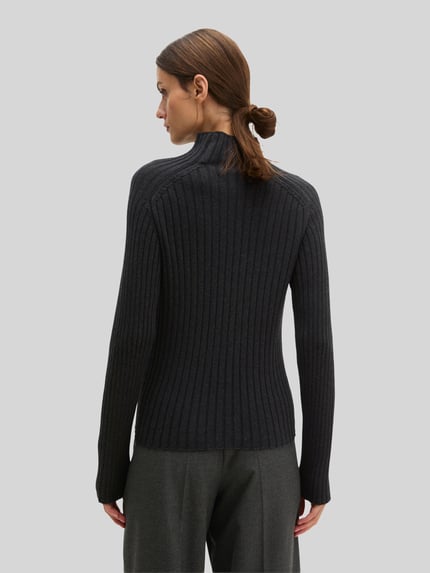 Marc O'Polo Turtleneck mit Mock Neck Flanell Melange 5
