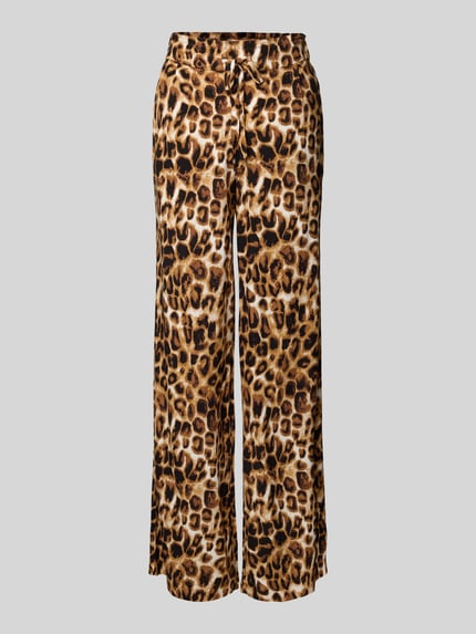 Christian Berg Woman Wide leg stoffen broek met bandplooien Zwart - 2