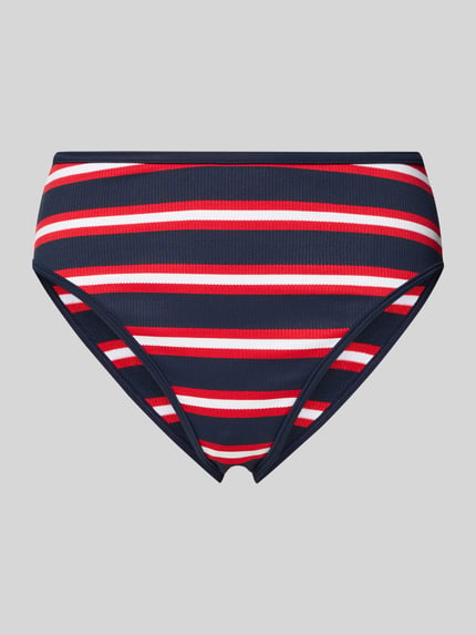 Tommy Hilfiger Bikinibroekje van geribd materiaal Donkerblauw - 1