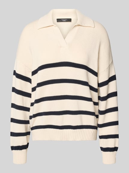 Regular Fit Strickpullover aus Baumwoll-Mix Modell 'PANFILO' Shop The Look MANNEQUINE