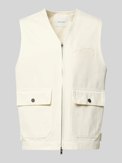 Bodywarmer met tweewegrits model 'Bow' Shop The Look MANNEQUINE