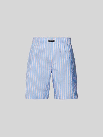 VETEMENTS Short met streepmotief Blauw - 2