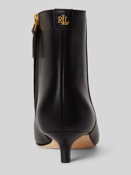 Lauren Ralph Lauren Stiefelette aus echtem Leder mit Kittenheel Black 4