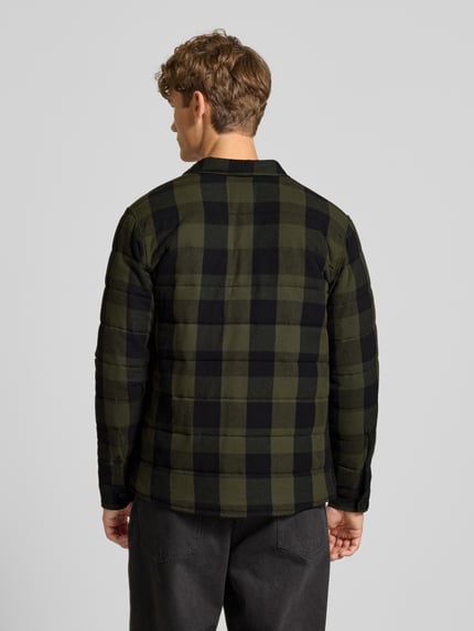 ONLY & SONS Regular fit overhemdjack van puur katoen, model 'GUDMUND' Olijfgroen - 5