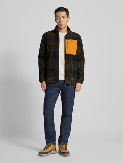 camel active Fleecejacke mit Reißverschluss Dunkelbraun 1