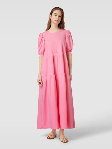 Katharina Damm X P&C* Exclusieve collectie - maxi-jurk met laagjeslook Felroze - 4