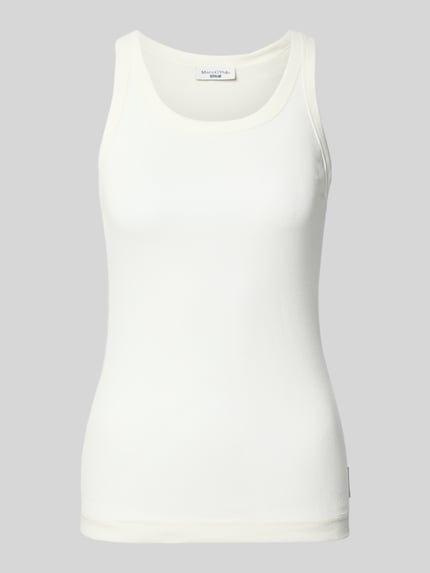 Top o kroju slim fit z mieszanki bawełny  Shop The Look MANNEQUINE