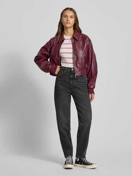 Tommy Jeans Mom Fit Jeans aus Baumwoll-Mix Anthrazit 1