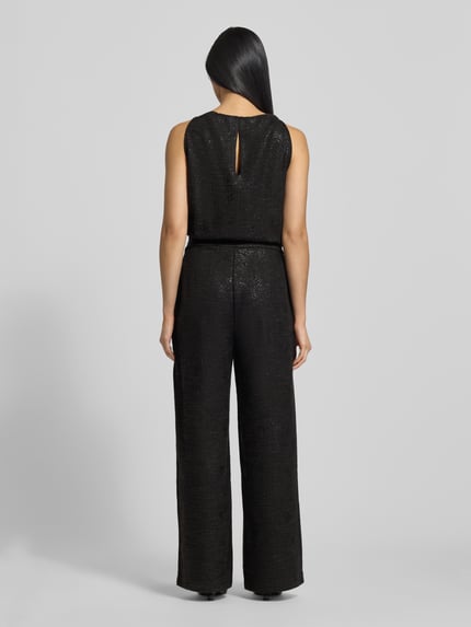 ICHI Regular fit jumpsuit met viscose, model 'Kate' Zwart - 5