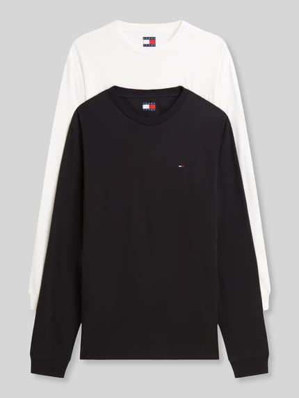 Tommy Jeans regular fit shirts met lange mouwen van puur katoen in set van 2 Offwhite - 2