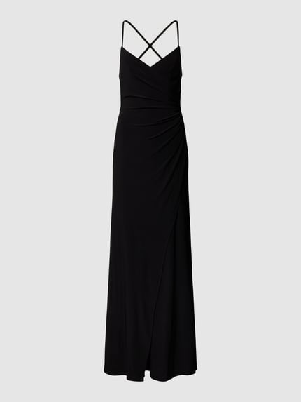 LUXUAR FASHION Abendkleid mit gelegten Falten Black 2