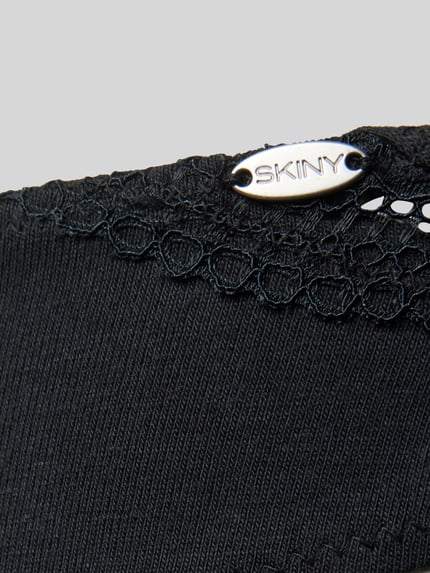 SKINY Slip met labeldetail Zwart - 2