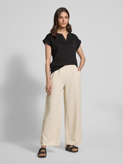 Soyaconcept T-shirt met V-hals, model 'DERBY' BLACK - 1