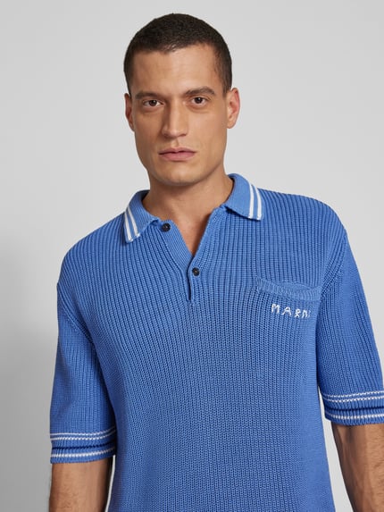 Marni Poloshirt in brei-look Blauw - 3