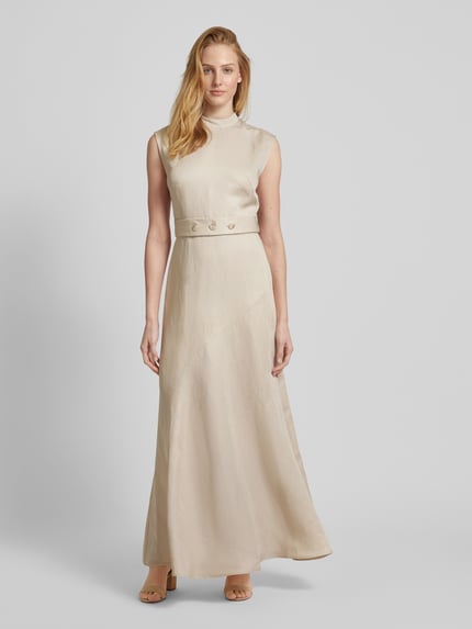 IVY OAK Maxikleid aus Leinen-Lyocell-Mix Modell 'MANILA' Beige 4