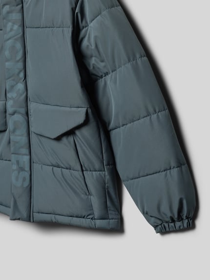 JACK & JONES Kurtka pikowana z kapturem Szaroniebieski 2