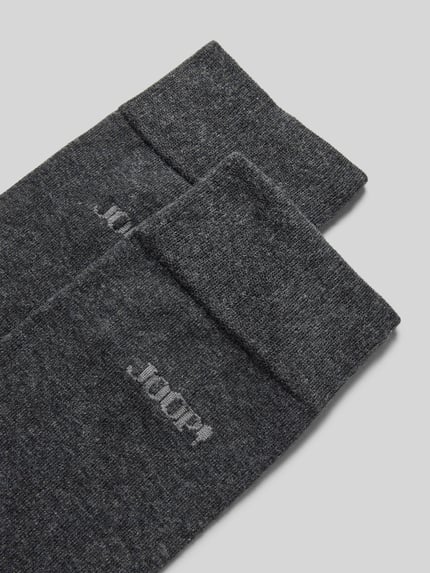 JOOP! COLLECTION Socken mit Label-Print Anthrazit Melange 2