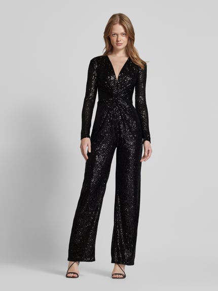 SISTAGLAM Jumpsuit met pailletten Zwart - 4
