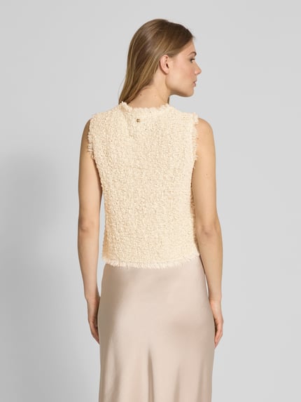 Marc Cain Tanktop in gebreide look Zand - 5
