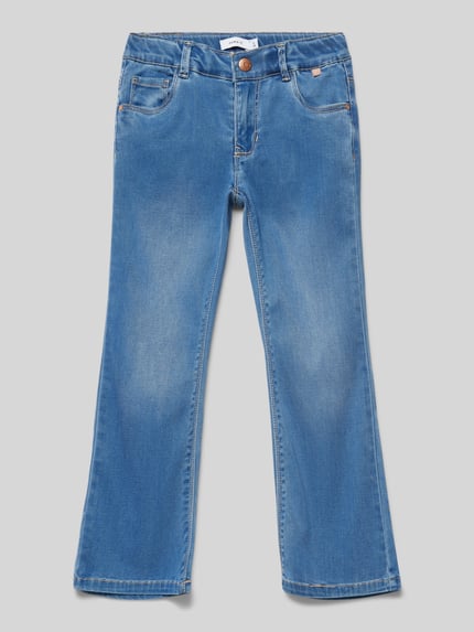 NAME IT Jeansy bootcut z wpuszczanymi kieszeniami model 'SALLI' Jasnoniebieski 1