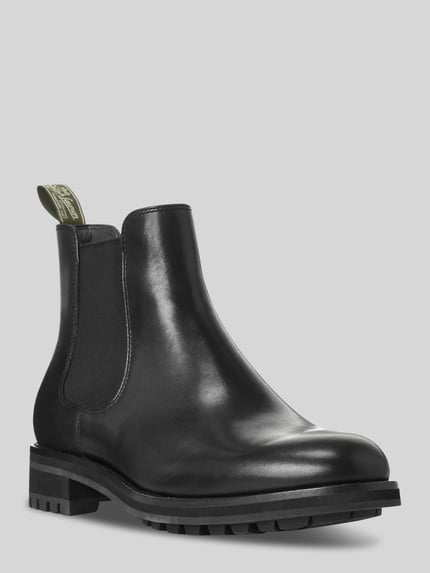 Chelsea Boots aus Rindnappa mit Profilsohle Shop The Look MANNEQUINE