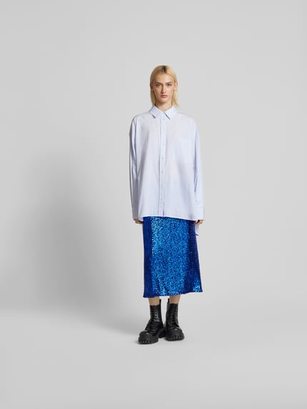BAUM & PFERDGARTEN Midirok met pailletten Koningsblauw - 1