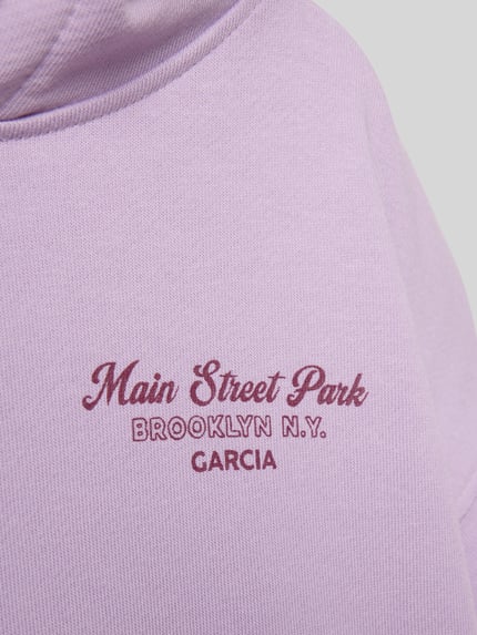 Garcia Bluza z kapturem Lawendowy 2