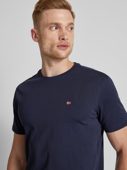 Napapijri T-Shirt mit Label-Stitching Marine 3