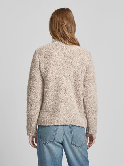 Smith and Soul Regular fit gebreid jack met knoopsluiting Taupe - 5