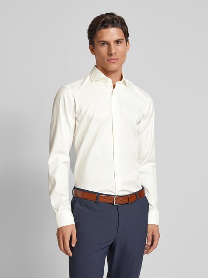 BOSS Regular Fit Businesshemd aus Feintwill Ecru 4