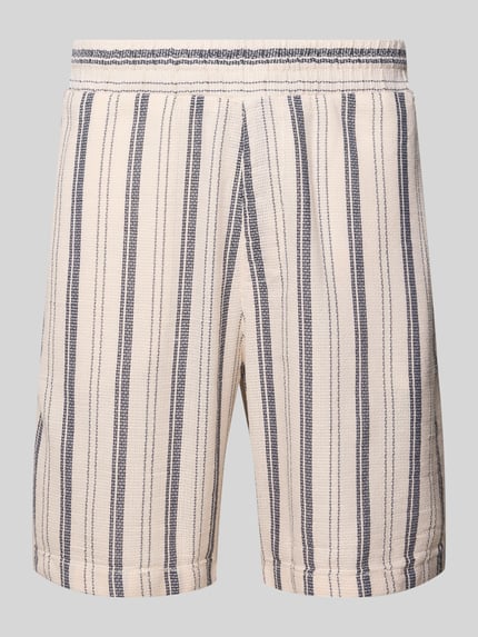 Shorts mit elastischem Bund und Logo-Detail Shop The Look MANNEQUINE