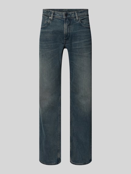 G-Star RAW Straight Fit Jeans mit Logo-Patch Modell 'Mosa' Jeansblau 2