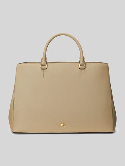 Lauren Ralph Lauren Henkeltasche mit Logo-Applikation Sand 2