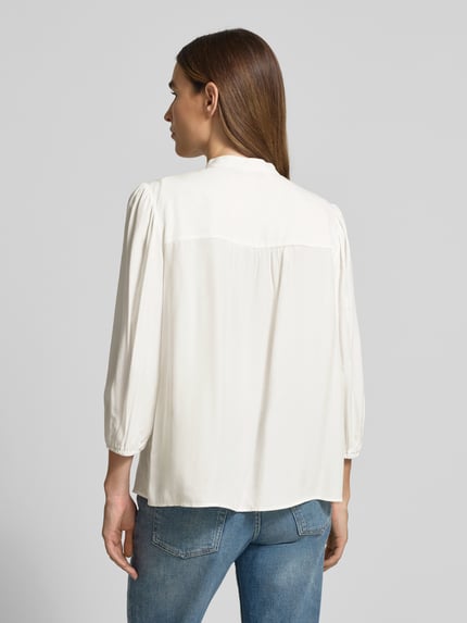 MORE & MORE Blusenshirt mit kurzer Knopfleiste Offwhite 5