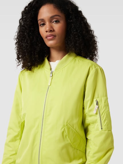 Smith and Soul Bomberjacke mit gerippten Abschlüssen Neon Gelb 3