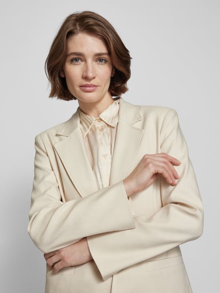 Stefanel Blazer met paspelzakken, model 'MONOPETTO' Offwhite - 3