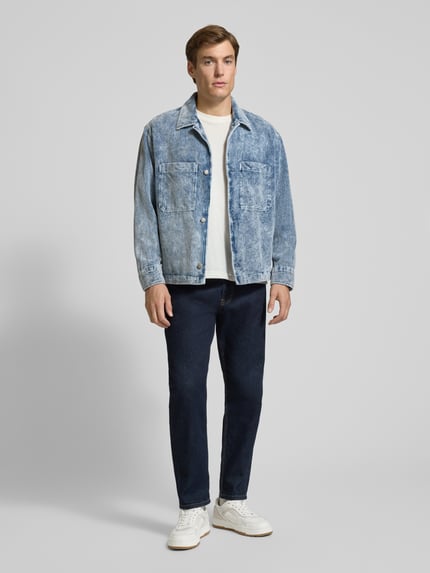 DRYKORN Overhemdjack met knoopsluiting, model 'DIARD' Jeansblauw - 1