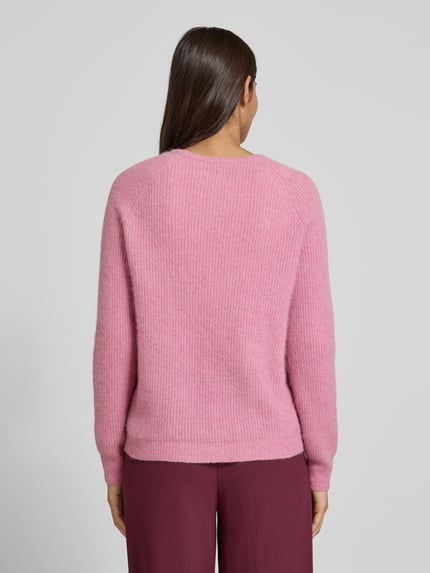 Fynch-Hatton Strickpullover mit gerippten Abschlüssen Rose 5