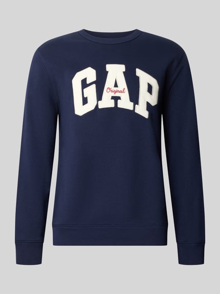 GAP Sweatshirt mit Logo Schriftzug Marine 1
