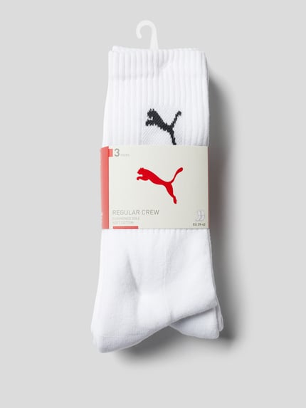 PUMA Sportsokken, set van 3 Wit - 5