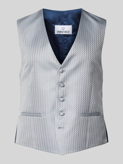 WILVORST Gilet met strookzakken Lichtblauw - 2