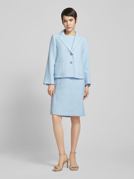 White Label Blazer mit aufgesetzten Taschen Hellblau 1