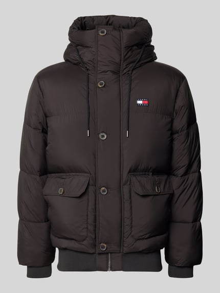 Tommy Jeans Regular Fit Pufferjacke mit Kapuze Black 2