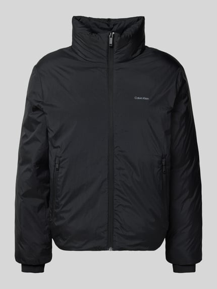 CK Calvin Klein Jacke mit Stehkragen und Logo-Print Black 2