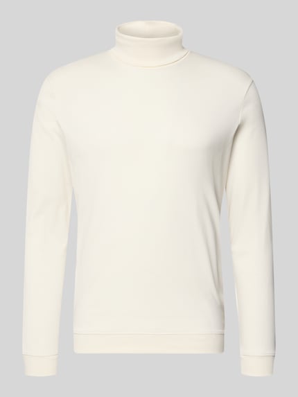 Regular Fit Langarmshirt mit Rollkragen Modell 'Pima' Shop The Look MANNEQUINE