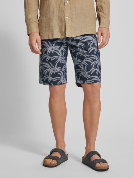 Tom Tailor Regular Fit Chino-Shorts mit Gürtelschlaufen Dunkelblau 4