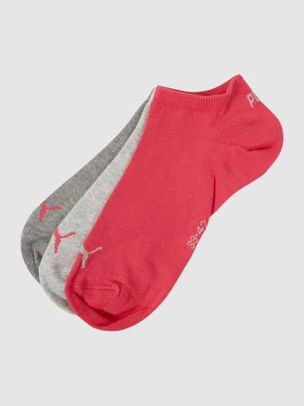 Produktfoto, Sneakersocken mit Logo im 3er-Pack von PUMA, Baumwoll-Mix mit Stretch-Anteil, körpernahe Passform, verschiedene Farben