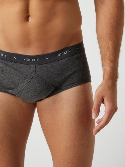 Jockey Slip im 3er-Pack Mittelgrau Melange 5