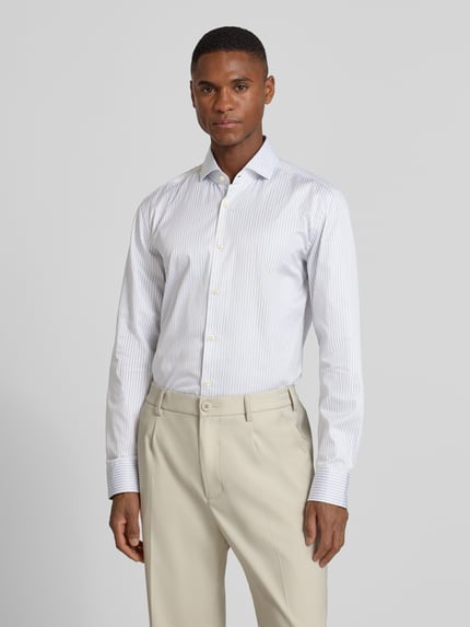 BOSS Slim Fit Businesshemd aus reiner Baumwolle Modell 'HANK' Sand 4